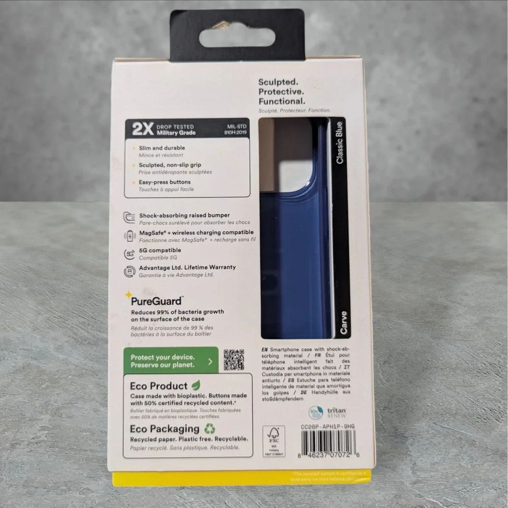 L6. BodyGuardz Carve Case Apple iPhone 13 Pro (2021 6.1 Pro) In‎ Classic Blue